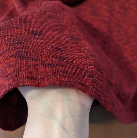 *sold* Apt. 9 red short sleeve sparkle sweater - Picture 8 of 8